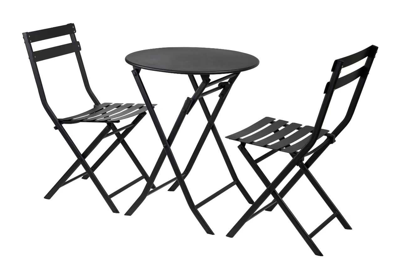 Metal Furniture Folding Tables and Chairs Cheap Garden Restaurant Stackable Metal Dining Chair Outdo