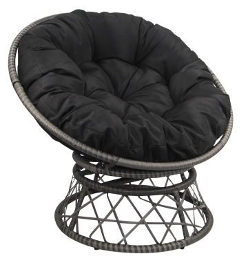 Super Comfortable Rattan Swivel Chair Rotated Patio Seating Outdoor Egg Chair Modern Leisure Furnitu